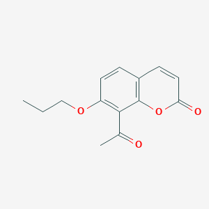 8-acetyl-7-propoxy-2H-chromen-2-one