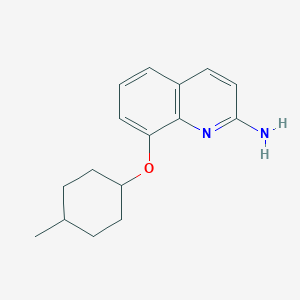 molecular formula C16H20N2O B10845799 8-(4-Methyl-cyclohexyloxy)-quinolin-2-ylamine 