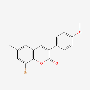 molecular formula C17H13BrO3 B10845801 8-Bromo-6-methyl-3-(4''-methoxyphenyl)coumarin 