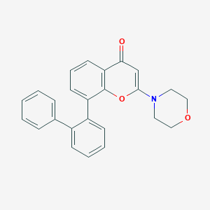 molecular formula C25H21NO3 B10845809 8-Biphenyl-2-yl-2-morpholin-4-ylchromen-4-one 