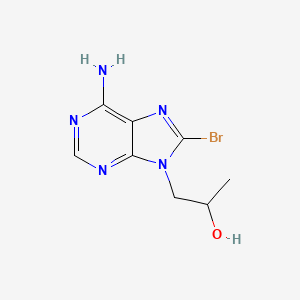 molecular formula C8H10BrN5O B10845829 8-Bromo-9-(2-hydroxypropyl)-9H-adenine 