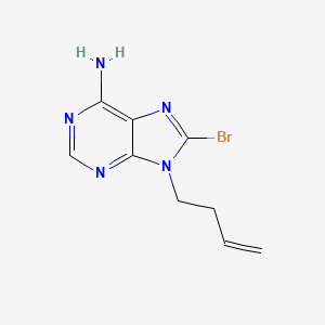 molecular formula C9H10BrN5 B10845841 8-Bromo-9-(but-3-enyl)-9H-adenine 