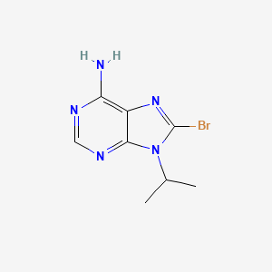 molecular formula C8H10BrN5 B10845861 8-Bromo-9-isopropyl-9H-adenine 