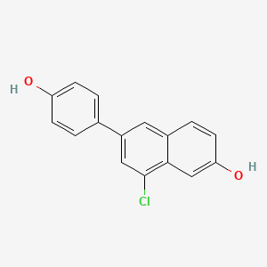 8-Chloro-6-(4-hydroxy-phenyl)-naphthalen-2-ol