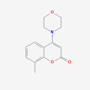 molecular formula C14H15NO3 B10845917 8-Methyl-4-morpholin-4-yl-chromen-2-one 