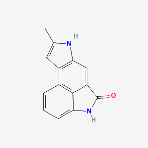 molecular formula C14H10N2O B10845925 8-methyl-4H,7H-indolo[6,5,4-cd]indol-5-one 