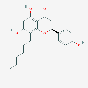 molecular formula C22H26O5 B10845930 8-n-Heptylnaringenin 