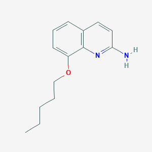 molecular formula C14H18N2O B10845966 8-Pentyloxy-quinolin-2-ylamine 