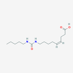 molecular formula C15H28N2O3 B10846020 9-(3-n-Pentylureido)non-4(Z)-enoic acid 