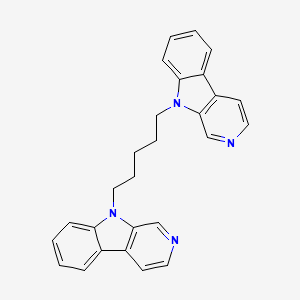 9-[5-(beta-Carboline-9-yl)pentyl]-beta-carboline