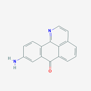 molecular formula C16H10N2O B10846063 9-amino-7H-dibenzo[de,h]quinolin-7-one 