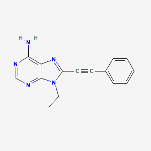 9-Ethyl-8-phenylethynyl-9H-purin-6-ylamine