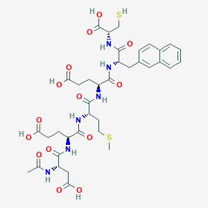 molecular formula C37H48N6O14S2 B10846188 AcAsp-Glu-Met-Glu-Cha-Cys 