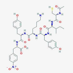 molecular formula C44H58N8O12S B10846201 Ac-Cys-Ile-Tyr-Lys-Tyr-Phe(4-NO2) 