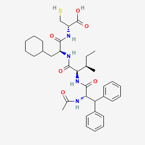 molecular formula C35H48N4O6S B10846230 AcDif-Ile-Cha-Cys 