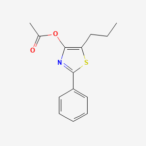 (2-phenyl-5-propyl-1,3-thiazol-4-yl) acetate