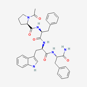 molecular formula C36H40N6O5 B10846283 Ac-D-pro-L-Phe-D-trp-L-Phe-NH2 