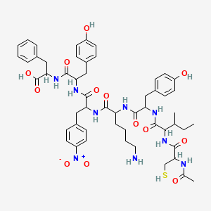 Ac-DL-Cys-DL-xiIle-DL-Tyr-DL-Lys-DL-Phe(4-NO2)-DL-Tyr-DL-Phe-OH