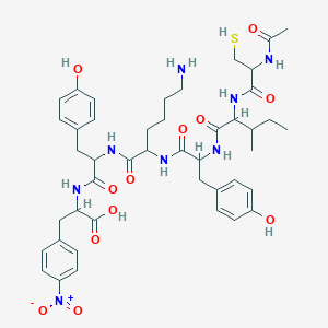 molecular formula C44H58N8O12S B10846312 Ac-DL-Cys-DL-xiIle-DL-Tyr-DL-Lys-DL-Tyr-DL-Phe(4-NO2)-OH 