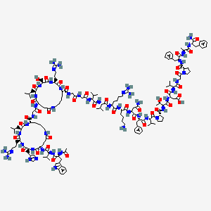 molecular formula C166H254N48O39 B10846452 Ac-WVEHRLKGELSRKGGVV[hArg]KNFVPTDVGPFAF-NH2 