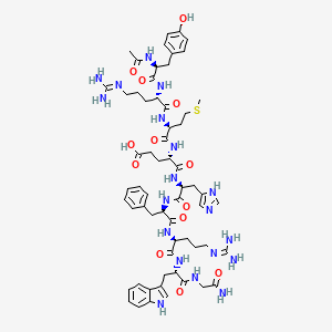 molecular formula C61H83N19O13S B10846470 Ac-YRMEHdFRWG-NH2 