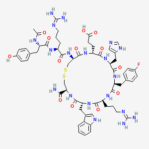 Ac-YR[CEH(pF-dF)RWC]-NH2