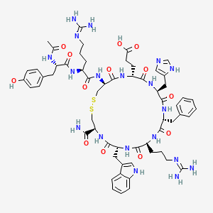 molecular formula C60H79N19O13S2 B10846494 Ac-YR[CEHFRWC]-NH2 