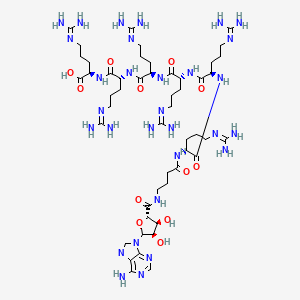 molecular formula C50H90N30O12 B10846500 AdoC(GABA)Arg6 