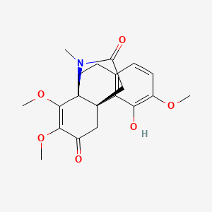 molecular formula C20H23NO6 B10846658 Aknadilactam 