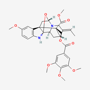 molecular formula C32H36N2O9 B10846699 Alstiphyllanine F 