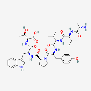 molecular formula C42H58N8O10 B10846719 Avvypwt 