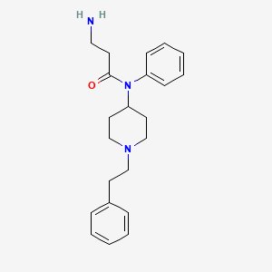 molecular formula C22H29N3O B10846723 Aminofentanyl 