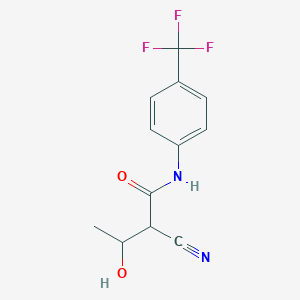 2-cyano-3-hydroxy-N-[4-(trifluoromethyl)phenyl]butanamide