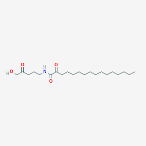 N-(5-hydroxy-4-oxopentyl)-2-oxohexadecanamide