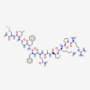 Arg-Pro-Lys-Pro-Ala-Gln-Phe-Phe-Gly-Leu-Met-NH2