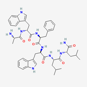 molecular formula C46H59N9O6 B10846840 AwFwLL-NH2 