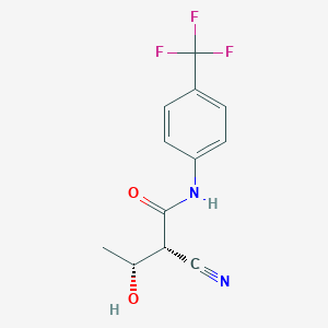 (2R,3R)-2-cyano-3-hydroxy-N-[4-(trifluoromethyl)phenyl]butanamide