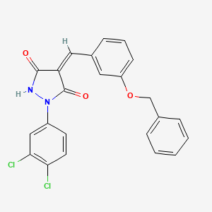 4-(3-(Benzyloxy)benzylidene)-1-(3,4-dichlorophenyl)pyrazolidine-3,5-dione