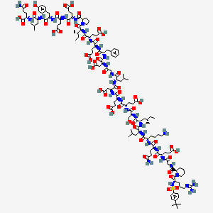 molecular formula C142H215N31O50S B10846909 Bbs-Arg-(D-Pip)-Gly-(EQKLISEEDL)-Gly-Hir 