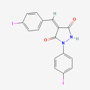 4-(4-Iodobenzylidene)-1-(4-iodophenyl)pyrazolidine-3,5-dione