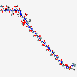 molecular formula C128H190N34O53S B10846930 Bbs-Arg-(D-Pip)-Gly-S-(GS)7-Gly-Hir 