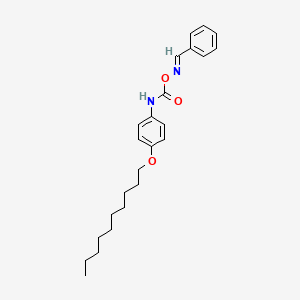 molecular formula C24H32N2O3 B10846965 benzaldehyde O-4-(decyloxy)phenylcarbamoyl oxime 