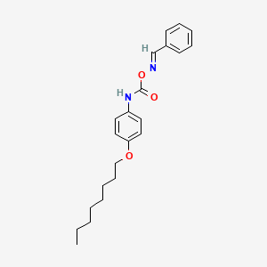 molecular formula C22H28N2O3 B10846970 benzaldehyde O-4-(octyloxy)phenylcarbamoyl oxime 