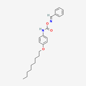 molecular formula C23H30N2O3 B10846977 benzaldehyde O-4-(nonyloxy)phenylcarbamoyl oxime 