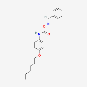 molecular formula C20H24N2O3 B10846979 benzaldehyde O-4-(hexyloxy)phenylcarbamoyl oxime 