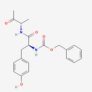 molecular formula C21H24N2O5 B10847016 Benzoyl-tyrosine-alanine-methyl ketone 