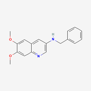 Benzyl-(6,7-dimethoxy-quinolin-3-yl)-amine