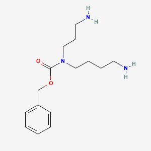 molecular formula C15H25N3O2 B10847048 Benzyl 4-aminobutyl(3-aminopropyl)carbamate 