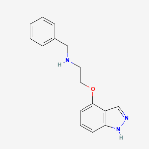 molecular formula C16H17N3O B10847050 Benzyl-[2-(1H-indazol-4-yloxy)-ethyl]-amine 