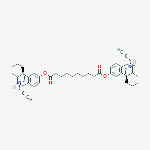 molecular formula C48H60N2O4 B10847088 bis-((-)-N-propargylmorphinan-3-yl) sebacoylate 